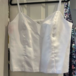 JH Collectibles Size 14P white lined Camisole, spaghetti straps